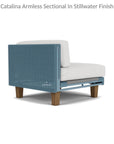 Catalina Armless Sectional Component All Weather Wicker & Teak - Uptown Sebastian