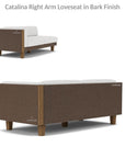 Lloyd Flanders Catalina Right Loveseat Sectional All Weather Wicker