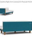 Lloyd Flanders Catalina Right Loveseat Sectional All Weather Wicker