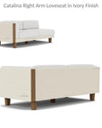 Lloyd Flanders Catalina Right Loveseat Sectional All Weather Wicker