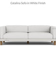 Lloyd Flanders Catalina Wicker 90" Sofa Teak Tables Made USA