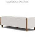 Lloyd Flanders Catalina Wicker 90" Sofa Teak Tables Made USA