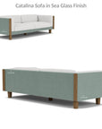 Lloyd Flanders Catalina Wicker 90" Sofa Teak Tables Made USA