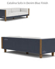 Lloyd Flanders Catalina Wicker 90" Sofa Teak Tables Made USA