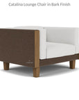 Lloyd Flanders Catalina Wicker Lounge Chair Ottoman & Teak Table