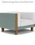 Lloyd Flanders Catalina Wicker Lounge Chair Ottoman & Teak Table