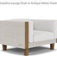 Lloyd Flanders Catalina Wicker Lounge Chair Ottoman & Teak Table
