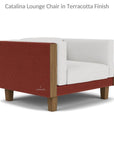 Lloyd Flanders Catalina Wicker Lounge Chair Ottoman & Teak Table