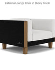 Lloyd Flanders Catalina Wicker Lounge Chair Ottoman & Teak Table