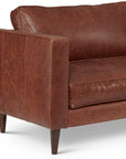 Cheviot Leather Left Arm Sectional with Chaise Made to Order - Uptown Sebastian