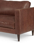 Cheviot Leather Right Arm Sectional with Chaise Made to Order - Uptown Sebastian