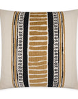 Cholula Black Band Gold Large Throw Pillow With Insert - Uptown Sebastian