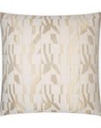 D.V. Kap Duved Glam Geometric Gold Large Throw Pillow With Insert