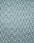 D.V. Kap Elodie Aqua Chevron Glam Mist Large Throw Pillow With Insert