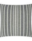 Ernest Graphite Stripes Grey Large Throw Pillow With Insert - Uptown Sebastian