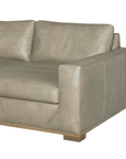 Fairview Custom Leather Sectional Sofa - LShaped Left or Right Facing Chaise - Uptown Sebastian