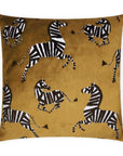 D.V. Kap Farlowe az Animal Yellow Large Throw Pillow With Insert