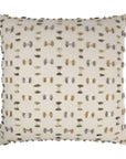 D.V. Kap Frayed Travertine Textured Tan Large Throw Pillow