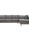 Freehand Leather Sectional With Chaise Made to Order - Uptown Sebastian