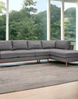 Freehand Leather Sectional With Chaise Made to Order - Uptown Sebastian