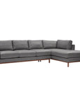 Freehand Leather Sectional With Chaise Made to Order - Uptown Sebastian