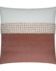 Fuzzy Rose Band Blush Large Throw Pillow With Insert - Uptown Sebastian