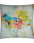 Giverny Abstract Multi Color Large Throw Pillow With Insert - Uptown Sebastian