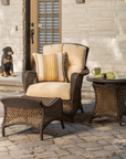 Lloyd Flanders Grand Traverse 3Pc Set Lounge Chair Table & Ottoman