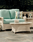 Lloyd Flanders Grand Traverse Outdoor Oval Cocktail Table