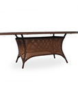 Lloyd Flanders Grand Traverse Outdoor Oval Dining Table Umbrella Hole