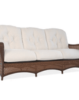 Lloyd Flanders Grand Traverse Patio Deep Sofa Sunbrella Cushions