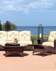 Lloyd Flanders Grand Traverse Patio Ottoman Outdoor Furniture