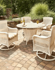 Lloyd Flanders Grand Traverse Swivel Glider Lounge Chair Sunbrella