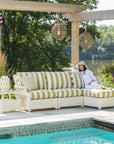 Lloyd Flanders Hamptons Sectional Unit All-Weather Outdoor Furniture