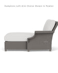 Hamptons Left Arm Chaise Unit All-Weather Outdoor Furniture Lloyd Flanders - Uptown Sebastian