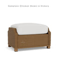 Hamptons Outdoor Furniture Wicker Ottoman Lloyd Flanders - Uptown Sebastian