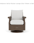 Hamptons Outdoor Furniture Wicker Swivel Rocker Lounge Chair - Uptown Sebastian