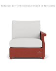 Lloyd Flanders Hamptons Outdoor Wicker L-Shaped Sectional With Tables