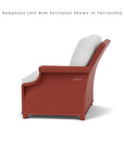 Lloyd Flanders Hamptons Outdoor Wicker L-Shaped Sectional With Tables