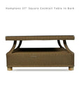 Lloyd Flanders Hamptons Outdoor Wicker L-Shaped Sectional With Tables