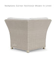 Lloyd Flanders Hamptons Outdoor Wicker L-Shaped Sectional With Tables