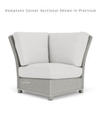 Lloyd Flanders Hamptons Outdoor Wicker L-Shaped Sectional With Tables