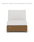 Lloyd Flanders Hamptons Outdoor Wicker L-Shaped Sectional Side Table