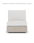 Lloyd Flanders Hamptons Outdoor Wicker L-Shaped Sectional Side Table