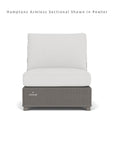 Lloyd Flanders Hamptons Outdoor Wicker L-Shaped Sectional Side Table