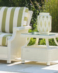 Lloyd Flanders Hamptons Outdoor Wicker L-Shaped Sectional Side Table