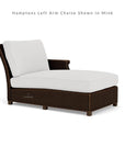 Lloyd Flanders Hamptons Outdoor Wicker L-Shaped Sectional Side Table