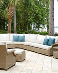 Lloyd Flanders Hamptons Outdoor Wicker Sectional Lounge Set Chair