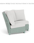 Lloyd Flanders Hamptons Outdoor Wicker Sectional Lounge Set Chair