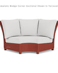 Lloyd Flanders Hamptons Outdoor Wicker Sectional Lounge Set Chair